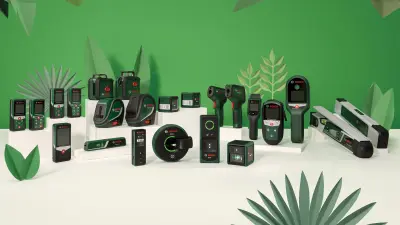 Campaign image of the revised DIY measurement technology series in a backdrop of papercraft art.